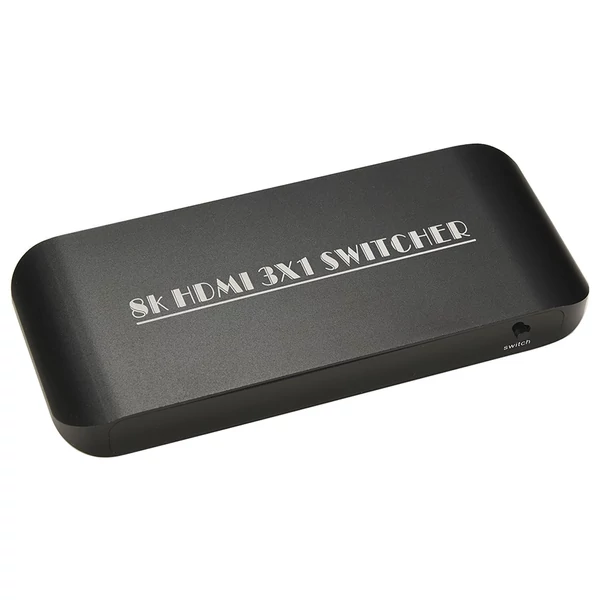 HDMI 2.1 kapcsoló 3 az 1-ben 3 port infravörös távirányító támogatással 8K 60Hz 4K 120Hz HDCP 2.3 Xbox PS4 PS5 UHD TV monitor projektor vezetékes asztali vezérlővel