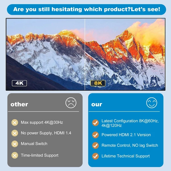 HDMI 2.1 kapcsoló 3 az 1-ben 3 port infravörös távirányító támogatással 8K 60Hz 4K 120Hz HDCP 2.3 Xbox PS4 PS5 UHD TV monitor projektor vezetékes asztali vezérlővel