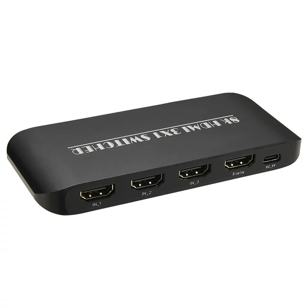 HDMI 2.1 kapcsoló 3 az 1-ben 3 port infravörös távirányító támogatással 8K 60Hz 4K 120Hz HDCP 2.3 Xbox PS4 PS5 UHD TV monitor projektor vezetékes asztali vezérlővel