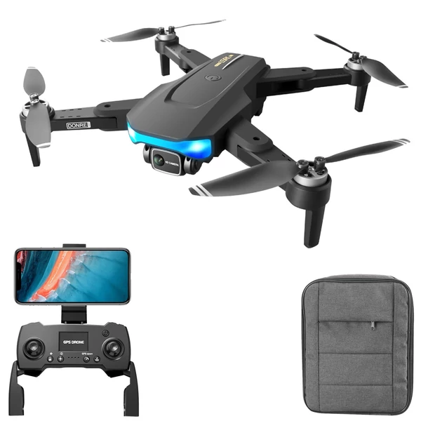 LS-38 5G Wifi GPS FPV 6K kamera RC drón EIS rázkódásmentes tengellyel videoantennával okos követés mód, hátizsák - 2 akkumulátor