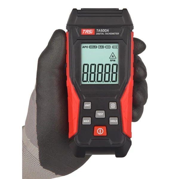 TASI digitális mini fordulatszám-mérő LCD kijelzővel motorkerékpárokhoz, autógyártáshoz - érintésmentes