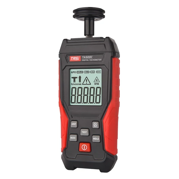 TASI digitális mini fordulatszám-mérő LCD kijelzővel motorkerékpárokhoz, autógyártáshoz - érintéses és érintésmentes