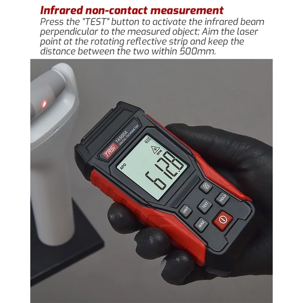 TASI digitális mini fordulatszám-mérő LCD kijelzővel motorkerékpárokhoz, autógyártáshoz - érintéses és érintésmentes