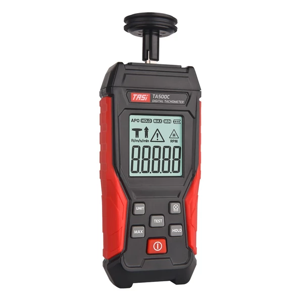TASI digitális mini fordulatszám-mérő LCD kijelzővel motorkerékpárokhoz, autógyártáshoz - érintéses és érintésmentes