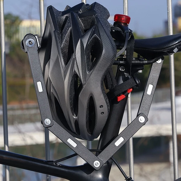 WEST BIKING Kerékpár összecsukható lopásgátló elektromos lánczár kerékpárhoz, motorkerékpárhoz - Narancs