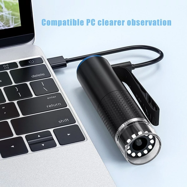 Vezeték nélküli digitális mikroszkóp, nagy tisztaságú 1080p WIFI 50x-1000x nagyítás - Fekete, változat 2