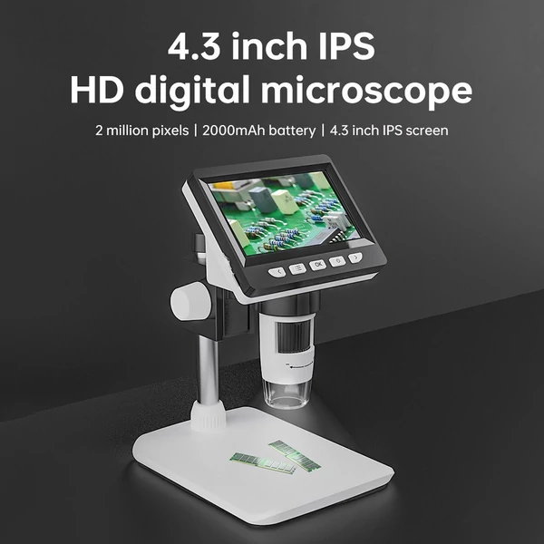 Digitális mikroszkóp 2 MP Pixel 50-1000X nagyítás az azonosításhoz, megfigyeléshez