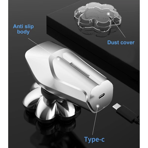 Férfi elektromos borotva 7 lebegő fejes szakállborotva hajvágó arctisztító masszírozó orrszőr vágó