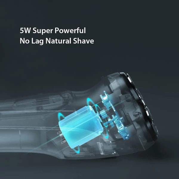 Enchen BlackStone 3D elektromos borotva, férfi szakállvágó, újratölthető borotvagép - Fekete, változat 1