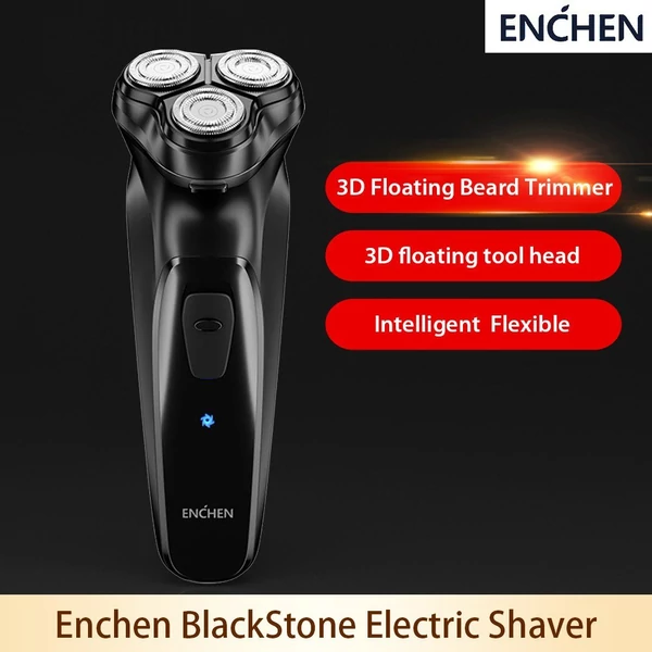 Enchen BlackStone 3D elektromos borotva, férfi szakállvágó, újratölthető borotvagép - Fekete, változat 1
