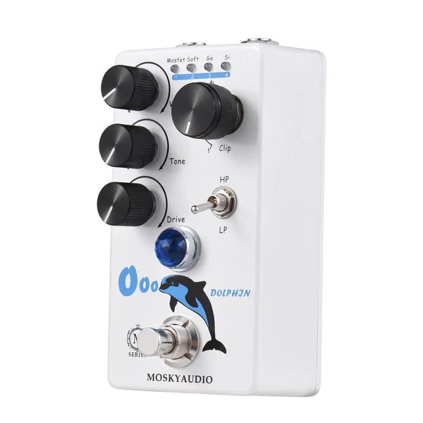 MOSKYAudio Distortion/Overdrive gitáreffektus pedál elektromos gitárhoz – DOLPHIN