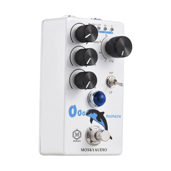 MOSKYAudio Distortion/Overdrive gitáreffektus pedál elektromos gitárhoz – DOLPHIN