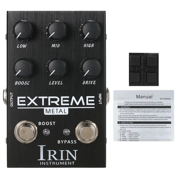 IRIN Distortion gitár effektus pedál elektromos gitárhoz - EXTREME