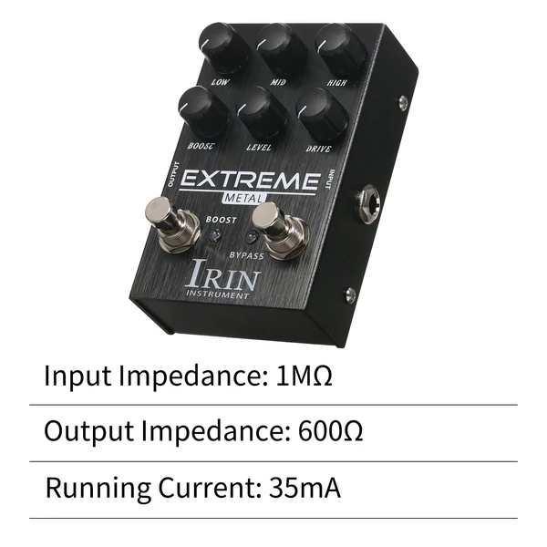 IRIN Distortion gitár effektus pedál elektromos gitárhoz - EXTREME