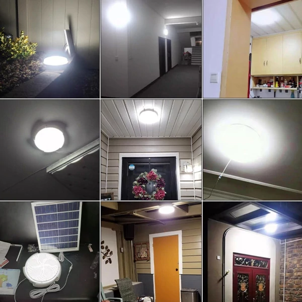 50 LED napelemes mennyezeti lámpa belső dekorációs folyosói világítás (45 W) - Stílus 1