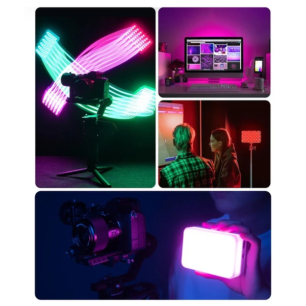 YONGNUO YN120 8W RGB fényképező lámpa Kétszínű LED lámpa zseb Vlog lámpa