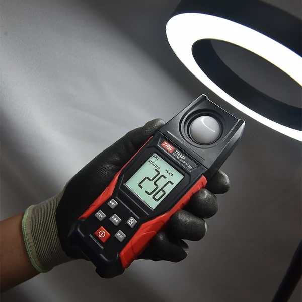 TASI digitális fényerejű fénymérő rögzítési funkcióval rendelkező LCD kijelzővel 0-200 000 mérési tartomány, rugalmas érzékelő - TA630A