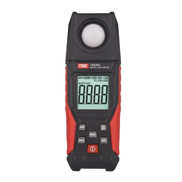TASI digitális fényerejű fénymérő rögzítési funkcióval rendelkező LCD kijelzővel 0-200 000 mérési tartomány, rugalmas érzékelő - TA630A