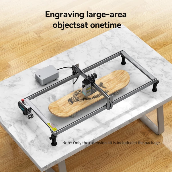 ATOMSTACK X20 Pro 20W lézergravírozó vágógép Y-tengely hosszabbító készlettel és levegősegéd kiegészítővel