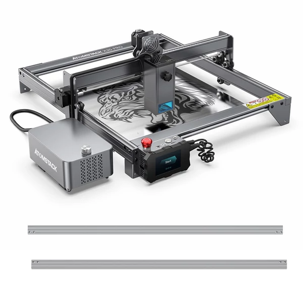 ATOMSTACK X20 Pro 20W lézergravírozó vágógép Y-tengely hosszabbító készlettel és levegősegéd kiegészítővel