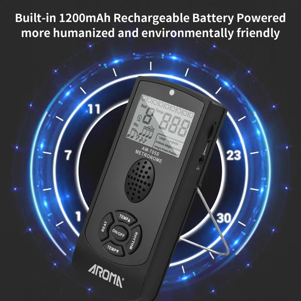 AROMA 2,2 hüvelykes LCD univerzális elektronikus digitális metronóm