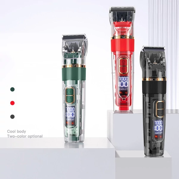 LED kijelzővel Alacsony zajszint, újratölthető vezeték nélküli kisállatborotva készlet kutyáknak, macskáknak - Fekete