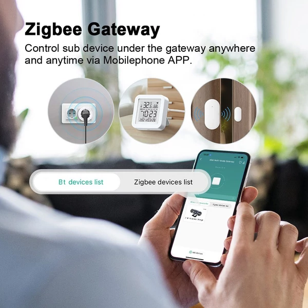 Tuya Zigbee BT Gateway Hub Intelligens háztartási automatizálás Zigbee eszközökhöz Smartphone APP Remote Control Gateway Kompatibilis az Amazon Alexa Google Home programmal