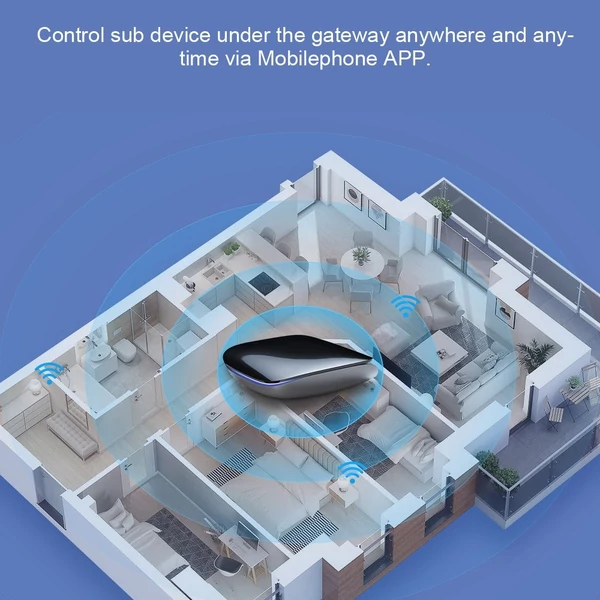 Tuya Zigbee BT Gateway Hub Intelligens háztartási automatizálás Zigbee eszközökhöz Smartphone APP Remote Control Gateway Kompatibilis az Amazon Alexa Google Home programmal