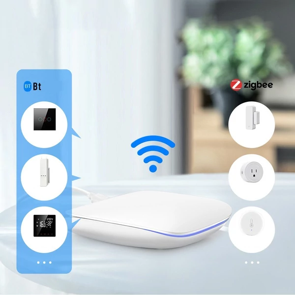 Tuya Zigbee BT Gateway Hub Intelligens háztartási automatizálás Zigbee eszközökhöz Smartphone APP Remote Control Gateway Kompatibilis az Amazon Alexa Google Home programmal