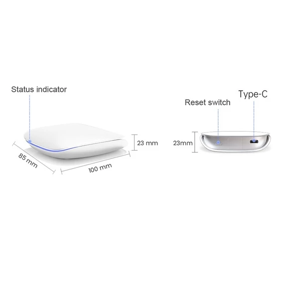 Tuya Zigbee BT Gateway Hub Intelligens háztartási automatizálás Zigbee eszközökhöz Smartphone APP Remote Control Gateway Kompatibilis az Amazon Alexa Google Home programmal