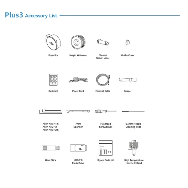 QIDI X-PLUS3 3D nyomtatók Teljesen bővíthető 600 mm/s-os automatikus szintezés támogatása 280x280x270 mm nyomtatási méret ABS/ASA/PETG/PA/PC/GF/CF/PLA/UltraPA/nylon filamenthez