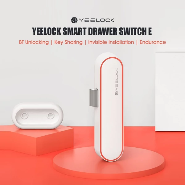 YEELOCK Smart Drawer Lock E Kulcsnélküli zár BT APP menedzsment Lopásgátló Gyermekbiztonság