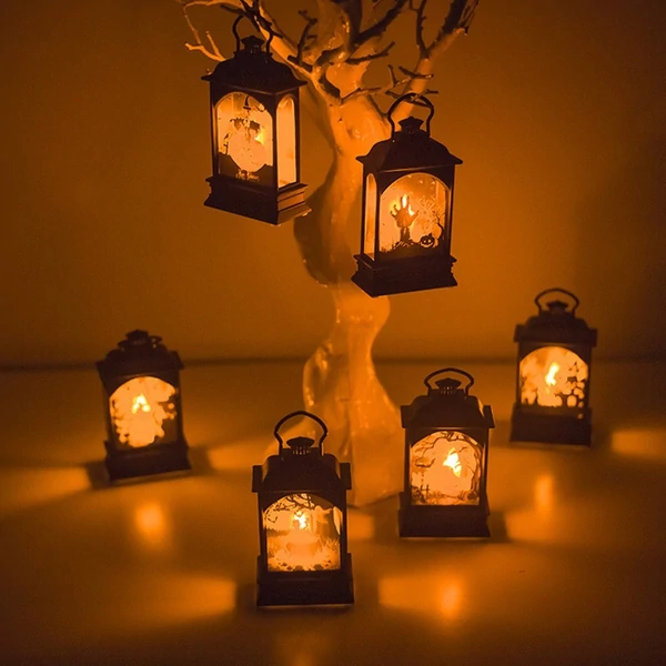 Halloween átlátszó lámpás éjszakai dekoráció - Minta 6