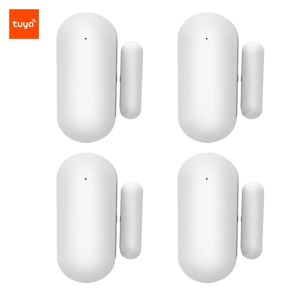 Tuya WIFI ajtóérintkező vezeték nélküli ajtó ablak mágneses bemeneti érzékelő (4db)