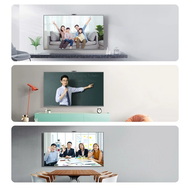 Xiaomi Mi TV Camera 1080P HD webkamera kettős zajcsökkentő mikrofonnal és adatvédelmi borítással és háromszoros telepítés elleni védelemmel rendelkező TV asztali kamerával