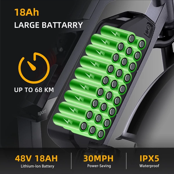 HAPPYRUN TANK G60 elektromos kerékpár 20*4,0 hüvelykes gumiabroncs 750W 48V 18Ah cserélhető akkumulátoros pedálsegéd tartomány