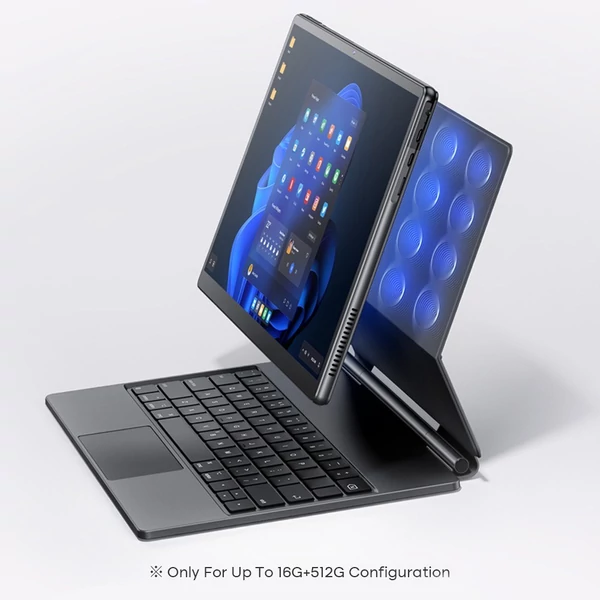 DERE T30 Pro Tablet Laptop 13 hüvelykes 2K IPS érintőképernyő D-ceruzával, Windows 11, 16 GB RAM - Zöld, 512 GB SSD
