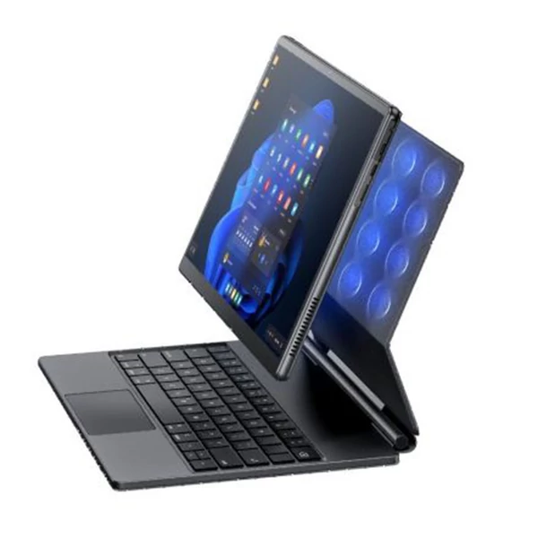 DERE T30 Pro Tablet Laptop 13 hüvelykes 2K IPS érintőképernyő D-ceruzával, Windows 11, 16 GB RAM - Fekete, 1 TB SSD