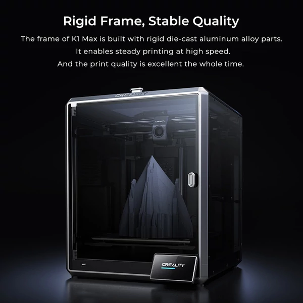 Creality K1 Max FDM 3D nyomtató beépített AI LiDAR és AI kamera 300x300x300mm beépítési térfogat 600mm/s nyomtatási sebesség