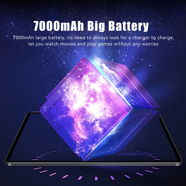10,1 hüvelykes táblagép 8 GB + 256 GB 5G 10 magos MTK6797 128 GB bővíthető memória BT5.0 7000 mAh - Kék