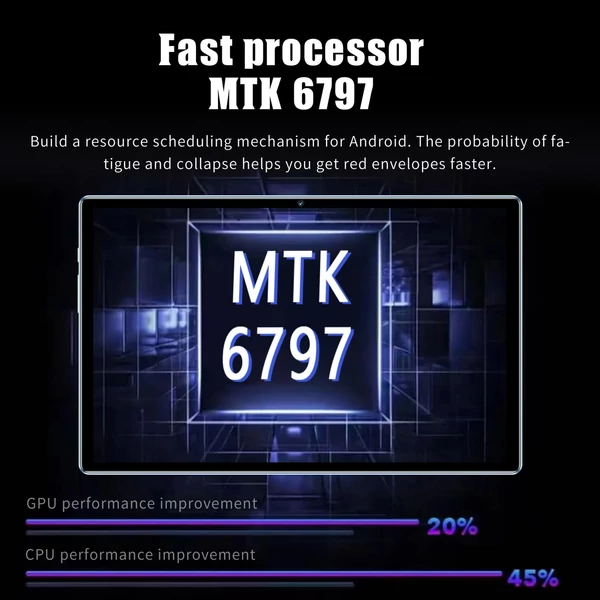 10,1 hüvelykes táblagép 8 GB + 256 GB 5G 10 magos MTK6797 128 GB bővíthető memória BT5.0 7000 mAh - Arany