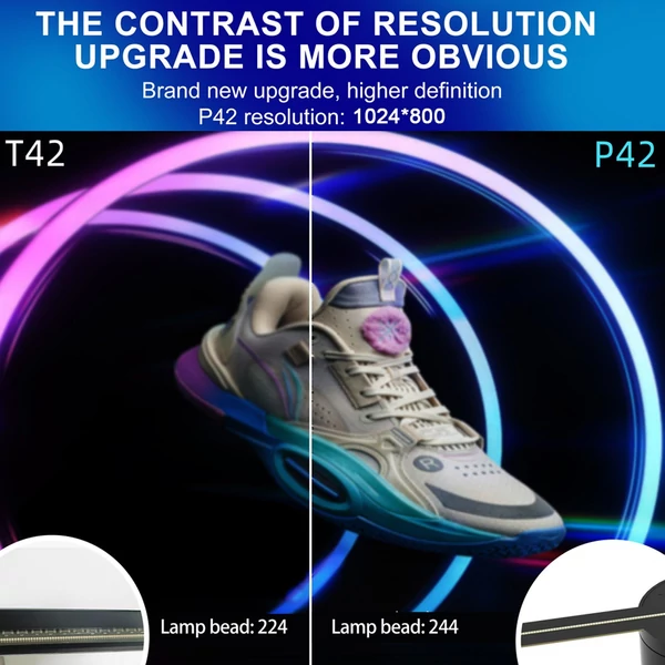 3D hologram projektor reklám kijelző ventilátor falra szerelhető lejátszó