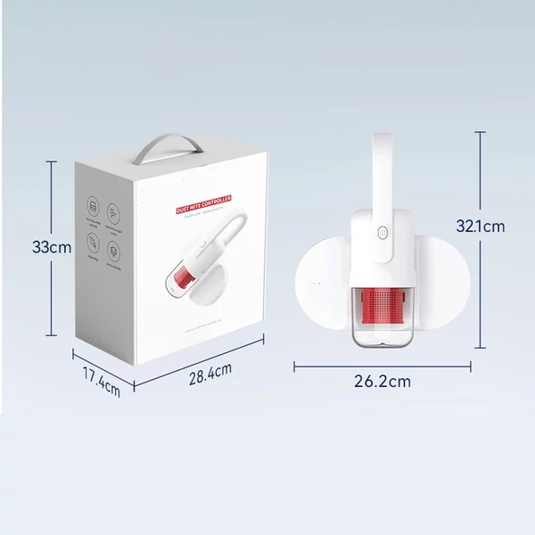 Kék fényű mosható HEPA szűrő 15 kPa szívású, 400 W erős matracporszívó szőrre/hajra/szövetfelületekre