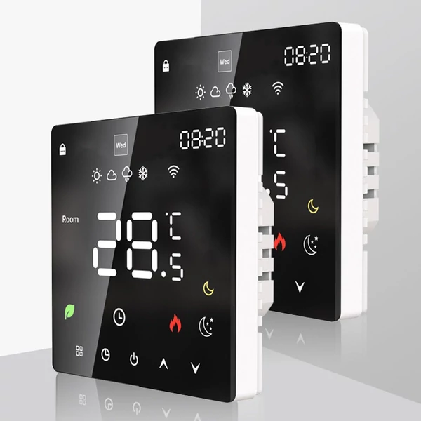 Tuya Wifi LCD kijelző intelligens hőmérséklet-szabályozó elektromos fűtés termosztát heti programozható funkcióval APP távirányítóval