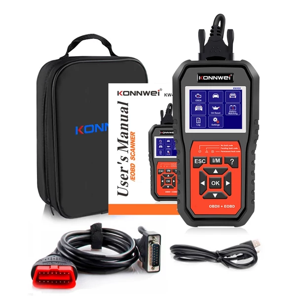KONNWEI KW480 All System OBDⅡ szkenner diagnosztikai eszköz (csak az angol nyelvet támogatja)
