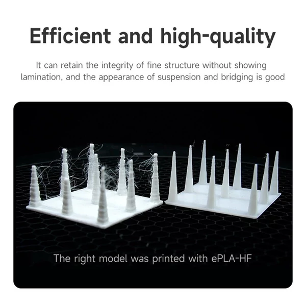 eSUN PLA filament, 1,75 mm-es 1 kg-os orsó, továbbfejlesztett PLA 3D gyors nyomtatási anyag - Fekete