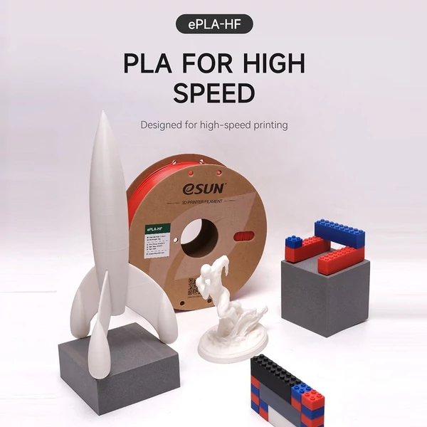 eSUN PLA filament, 1,75 mm-es 1 kg-os orsó, továbbfejlesztett PLA 3D gyors nyomtatási anyag - Fekete