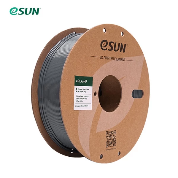 eSUN PLA filament, 1,75 mm-es 1 kg-os orsó, továbbfejlesztett PLA 3D gyors nyomtatási anyag - Szürke