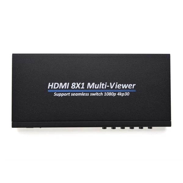 8x1 HDMI 4K Quad több nézős képernyőelválasztó 8 képernyőelosztó zökkenőmentes kapcsolással