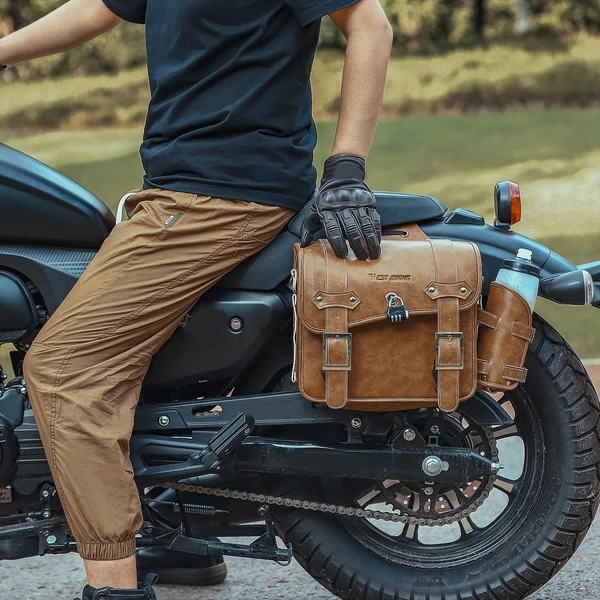 Retro motorkerékpár hátsó ülés nagy kapacitású táska - Keki
